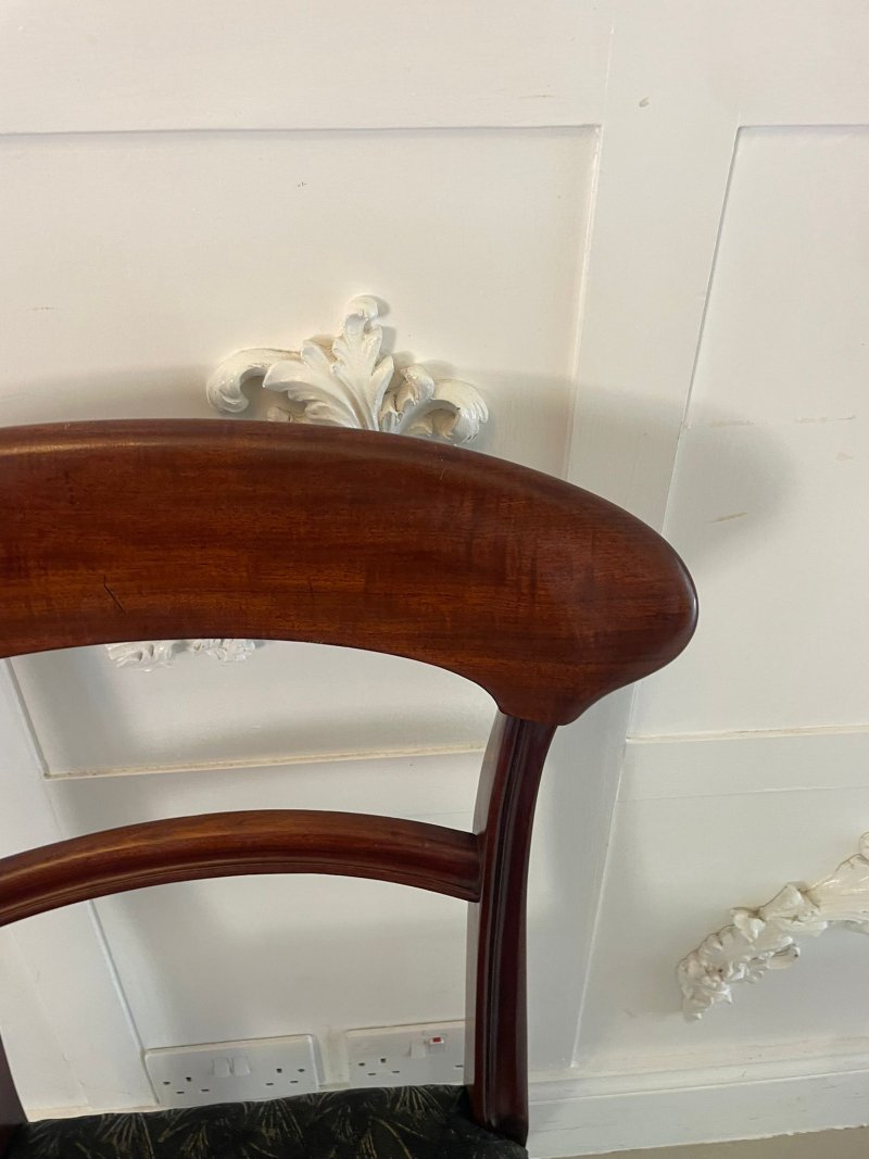 Antique Victorian Set of 10 Quality Mahogany Dining Chairs - Image 4